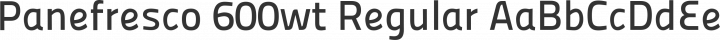 Panefresco 600wt Regular free font