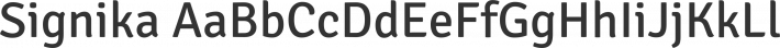 Signika font family by Anna Giedryś
