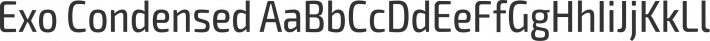 Exo Condensed and Expanded font family by Natanael Gama
