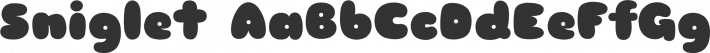 Sniglet font family by The League of Moveable Type