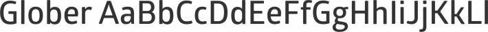 Glober font family by Fontfabric