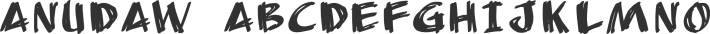 AnuDaw font family by Nyek! Pinoy Komik Fonts