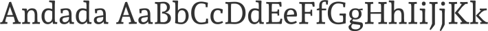 Andada font family by Huerta Tipográfica