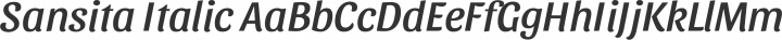 Sansita Italic free font