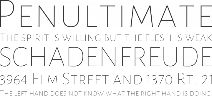 Datalegreya Font Phrases