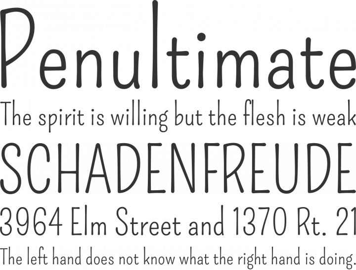 Pompiere Font Phrases