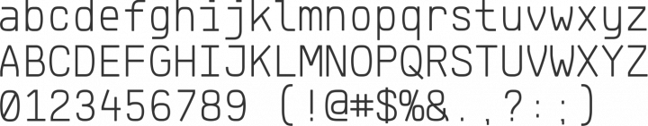 Klartext Mono Font Specimen