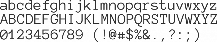 Anonymous Pro Font Specimen