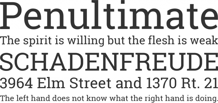 Roboto Slab Font Phrases