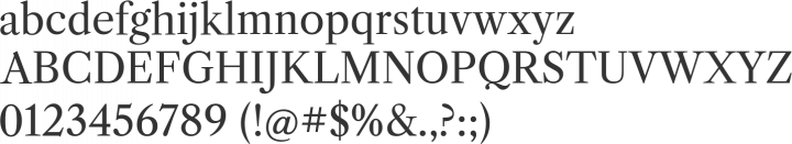 Libre Caslon Font Specimen