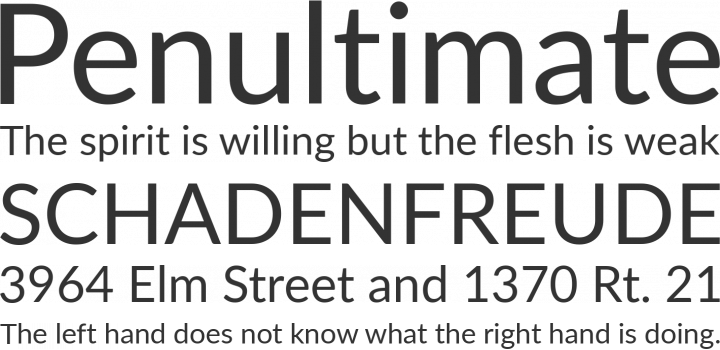 Lato Font Phrases