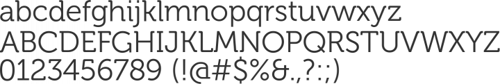 Museo Font Specimen