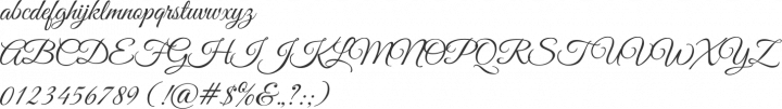 Great Vibes Font Specimen