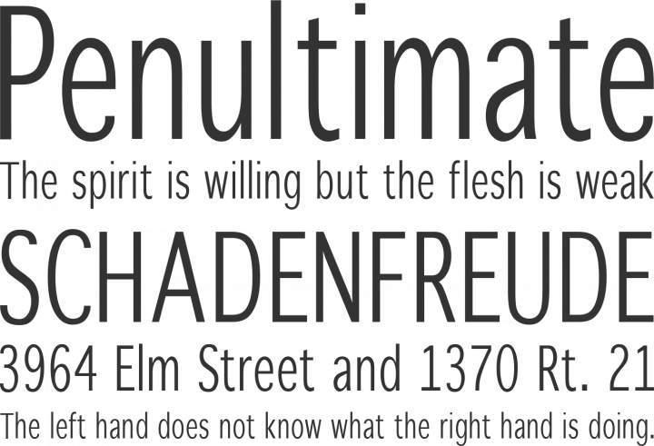 WinterthurCondensed Font Phrases