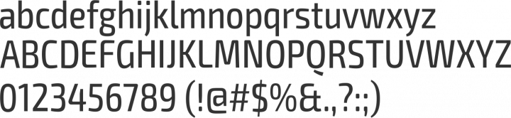 Exo Condensed and Expanded Font Specimen