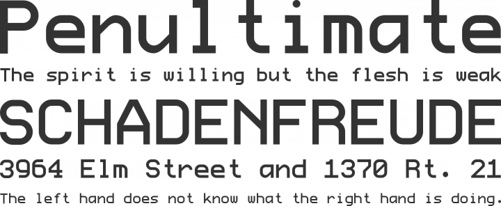 ProFontWindows Font Phrases