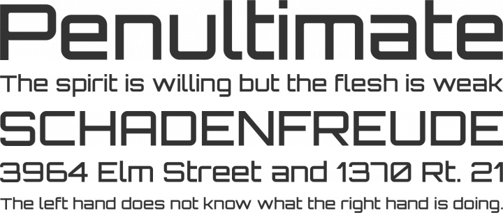 Orbitron Font Phrases