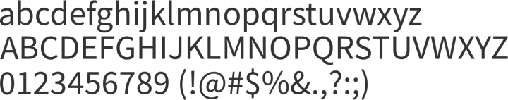 Source Sans Pro Font Specimen