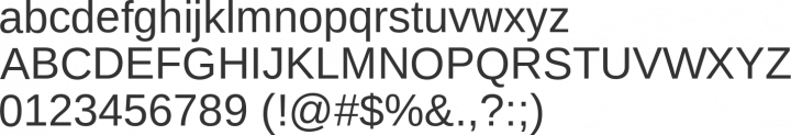 Arimo Font Specimen
