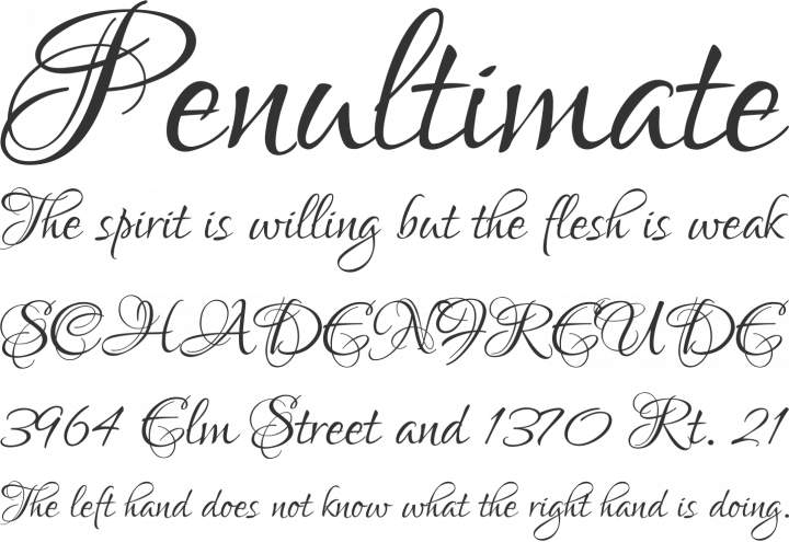 Lovers Quarrel Font Phrases