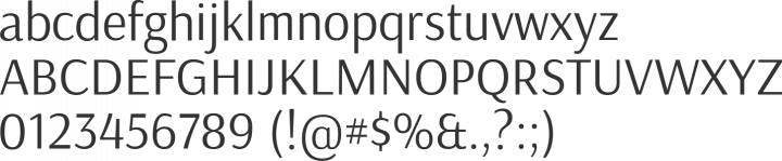 Arsenal Font Specimen