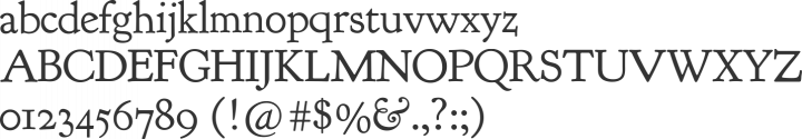 Goudy Bookletter 1911 Font Specimen