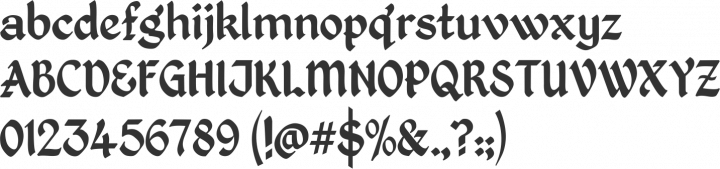Kingthings Petrock Font Specimen