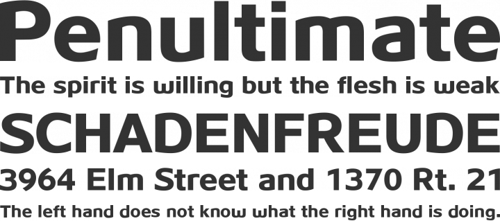 Palo Alto Font Phrases