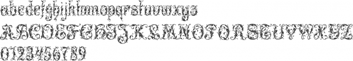 Leafy glade Font Specimen