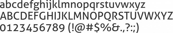 Aller Font Specimen