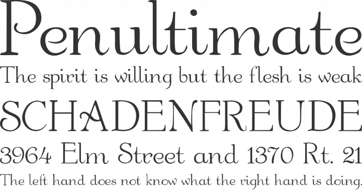Garton Font Phrases