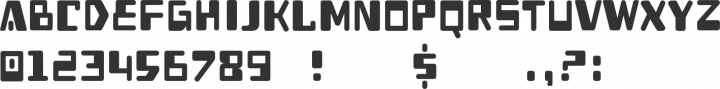 Heavy Data Font Specimen