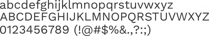 Work Sans Font Specimen