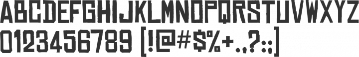 Chinese Rocks Font Specimen