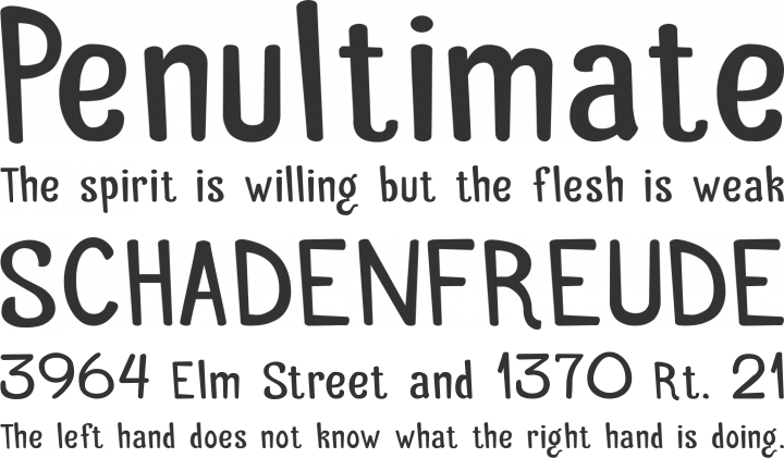 Palitoon Font Phrases