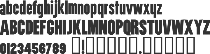 Utility Font Specimen