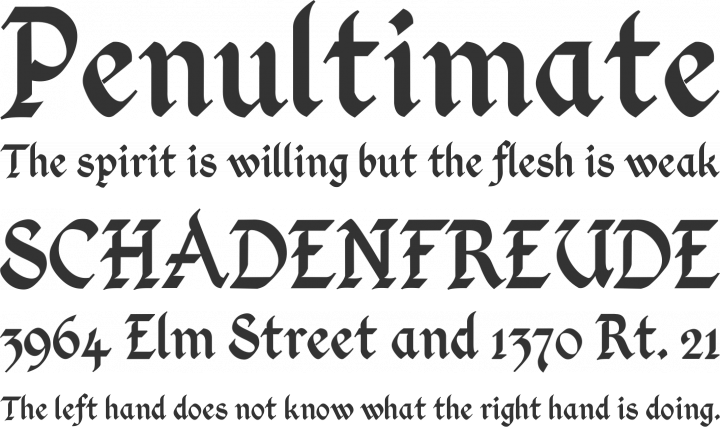 Kingthings Calligraphica Font Phrases