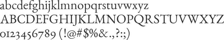 EB Garamond Font Specimen