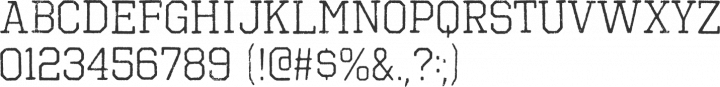 Octin Vintage Font Specimen