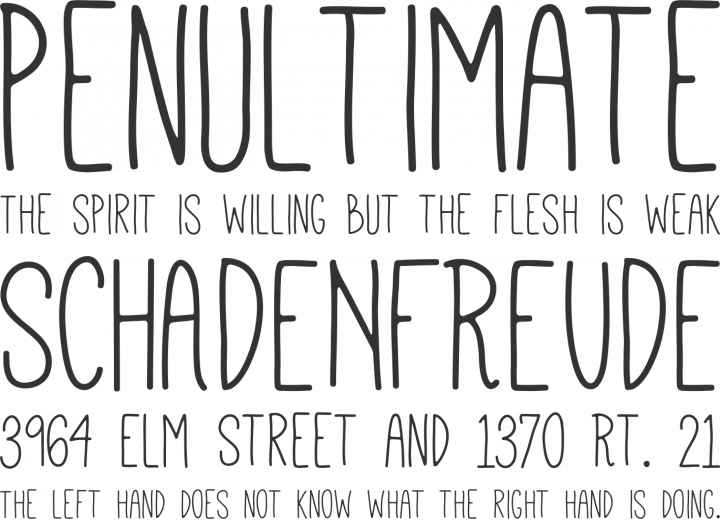 Mathlete Font Phrases