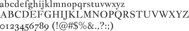 Jacques Francois Font Specimen