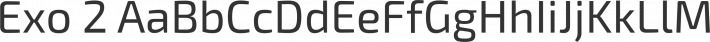 Exo 2 font family by Natanael Gama
