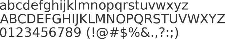 DejaVu Sans Font Specimen