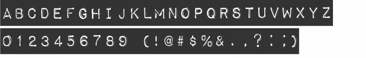 Impact Label Font Specimen