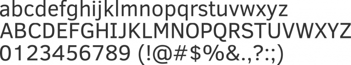 Clear Sans Font Specimen