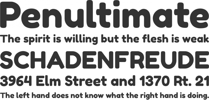 Fredoka Font Phrases