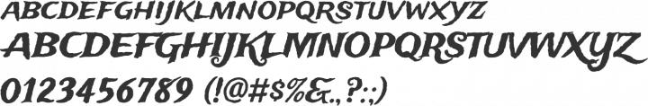 Trade Winds Font Specimen