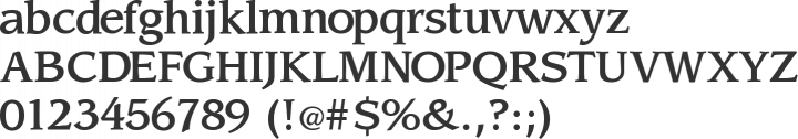 Sling Font Specimen