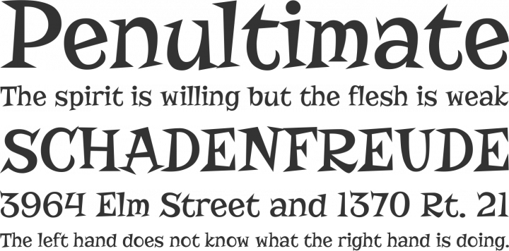Risque Font Phrases