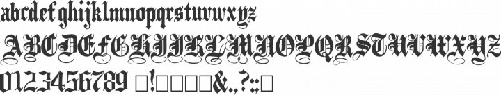 PlainBlack Font Specimen